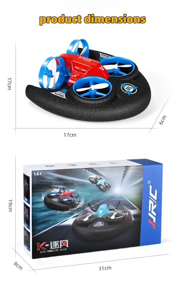 UAV Children's Water, Land And Air Three-in-one Remote Control Aircraft