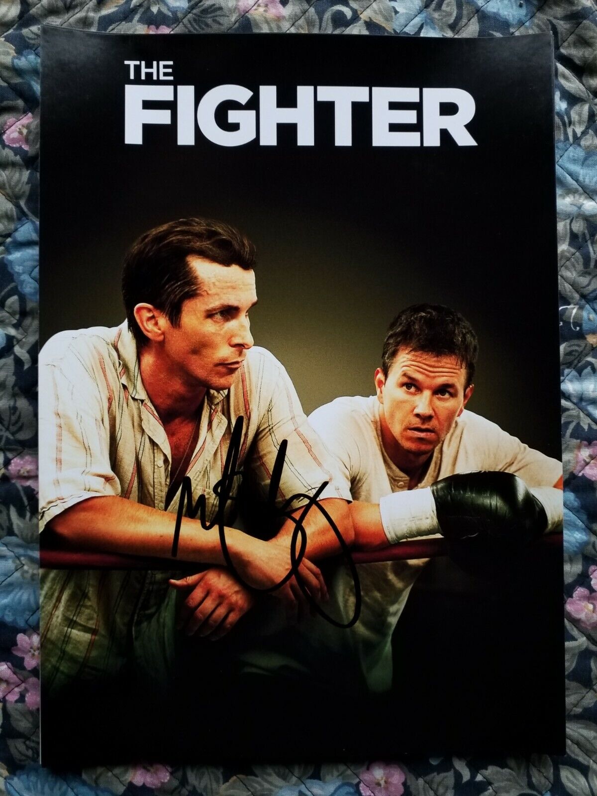 MARK WAHLBERG SIGNED AUTHENTIC 8.2 x 11.5 Autographed Photo Poster painting - The Fighter - Ted