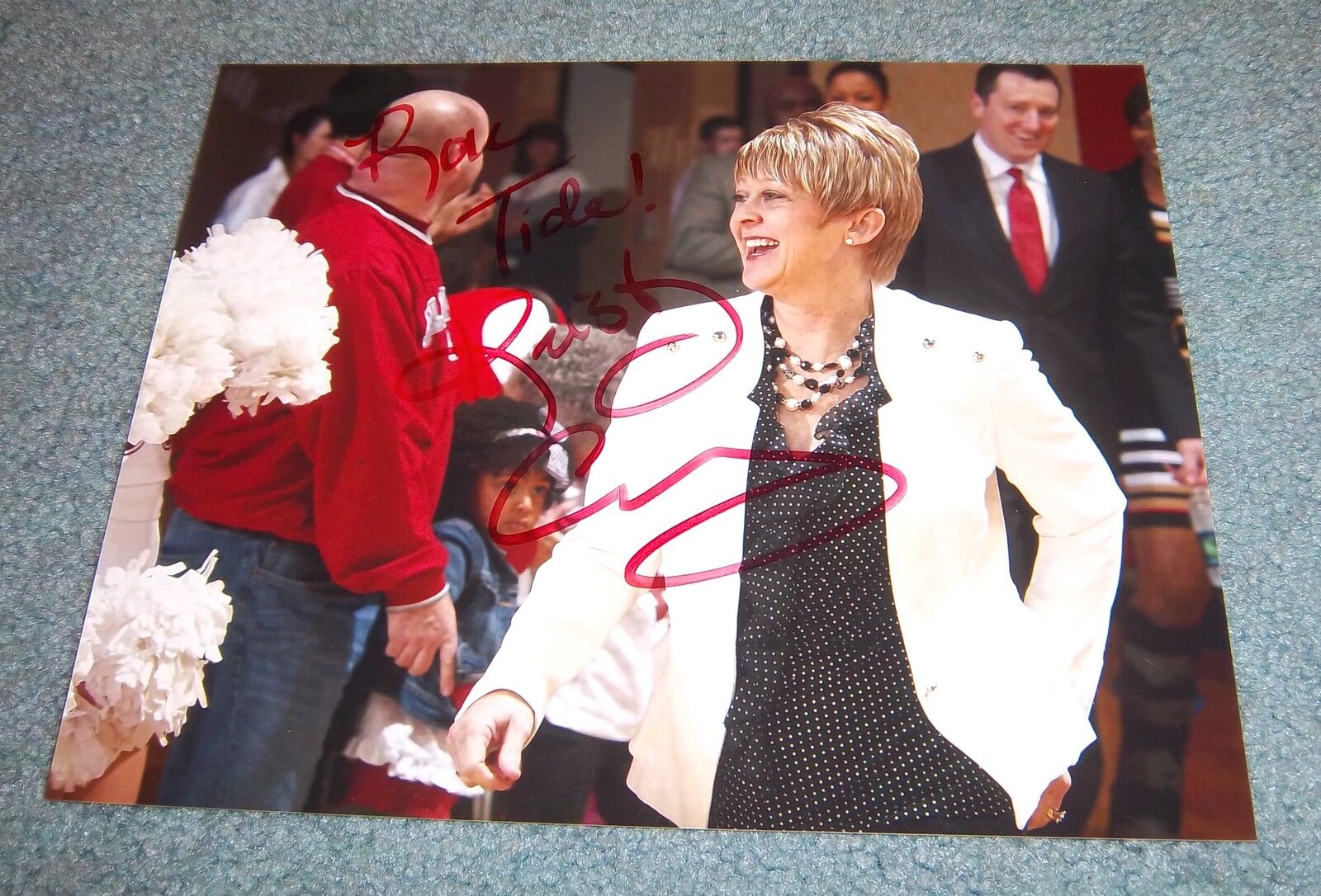 Alabama Women's Coach Kristy Curry Signed Autographed 8x10 Photo Poster painting Crimson Tide B