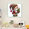 Christmas Tree Gnome - 11CT Stamped Cross Stitch - 40*40cm - Xmas