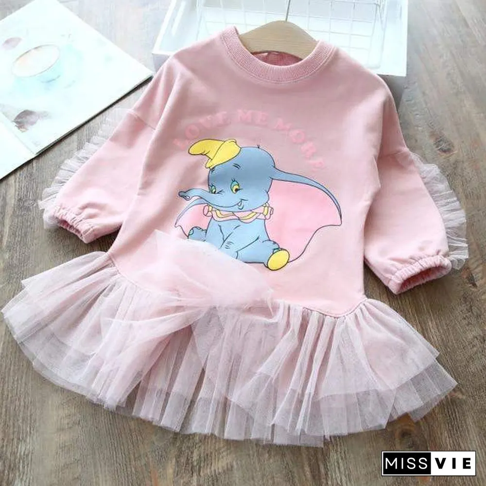 Autumn WInter Animal Style Girls Dresses