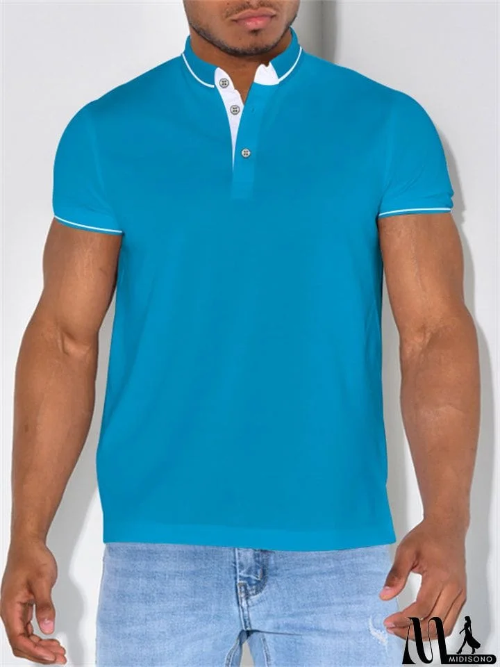 MidiSono - Male Summer Sports Trendy Polo Shirts
