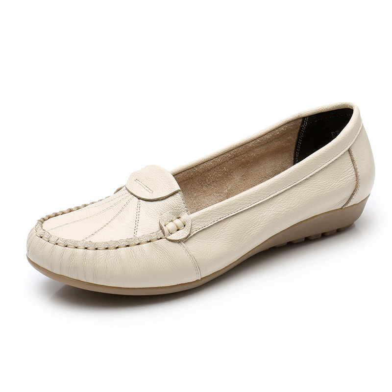 Women's Genuine Leather Casual Flats Nurse Shoes | ARKGET
