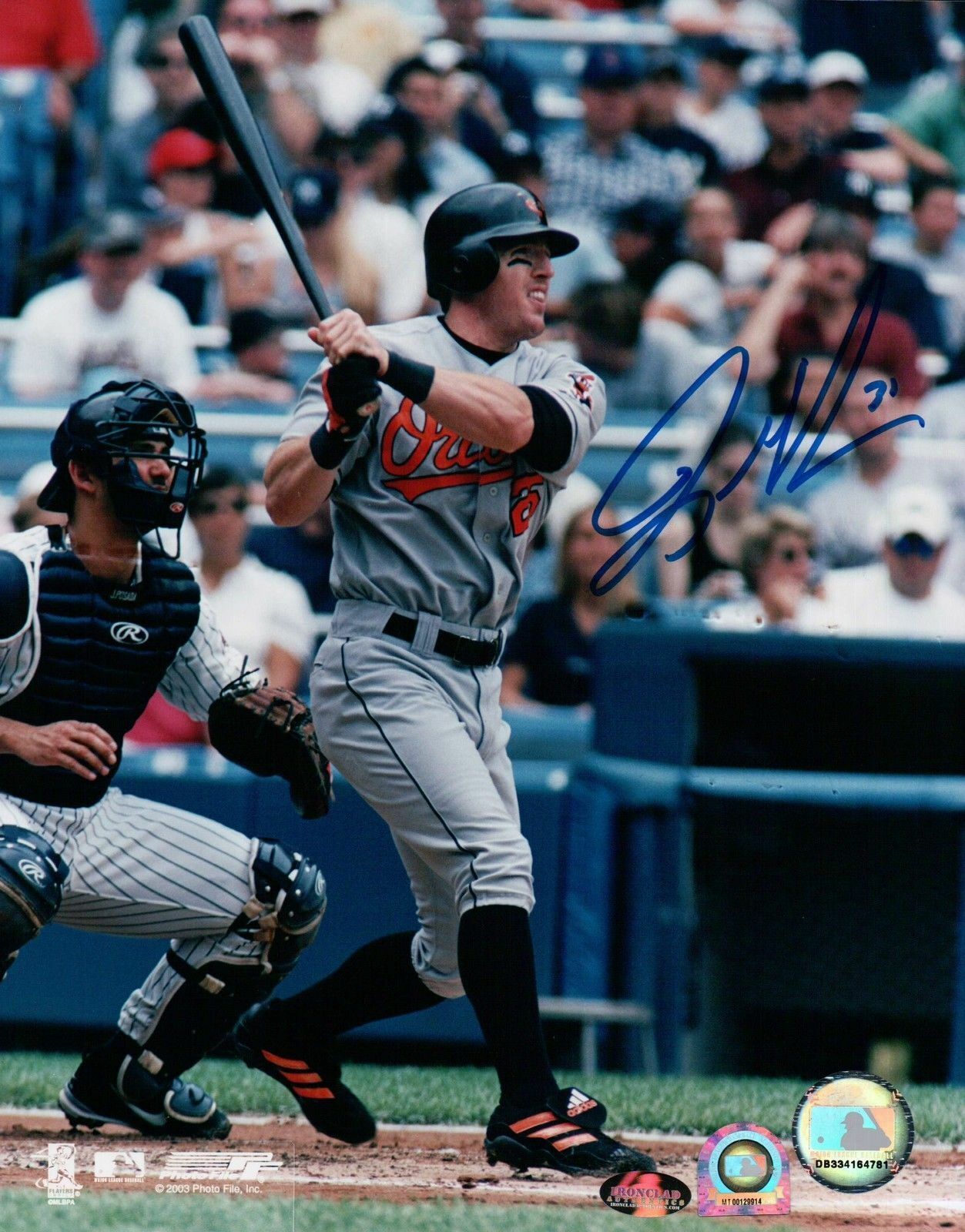 Jay Gibbons Signed 8X10 Photo Poster painting Autograph Baltimore Orioles Road Swing MLB Sticker