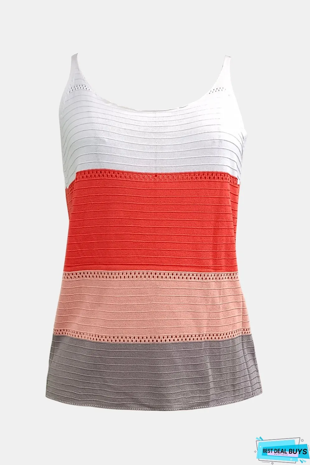 Color Block Scoop Neck Cami