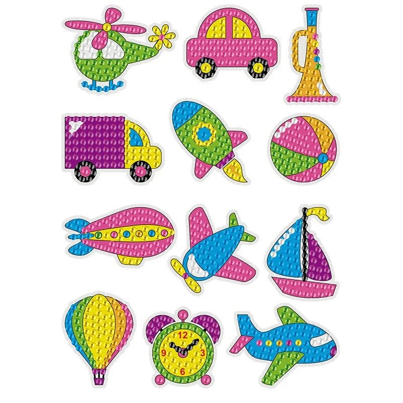 Last Day Promotion🔥- Diy Children's Free Stick Cartoon Painting