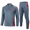 Joyfball 2024/2025 Germany Half-Pull Training Suit Dark Grey Football Shirt 1:1 Thai Quality
