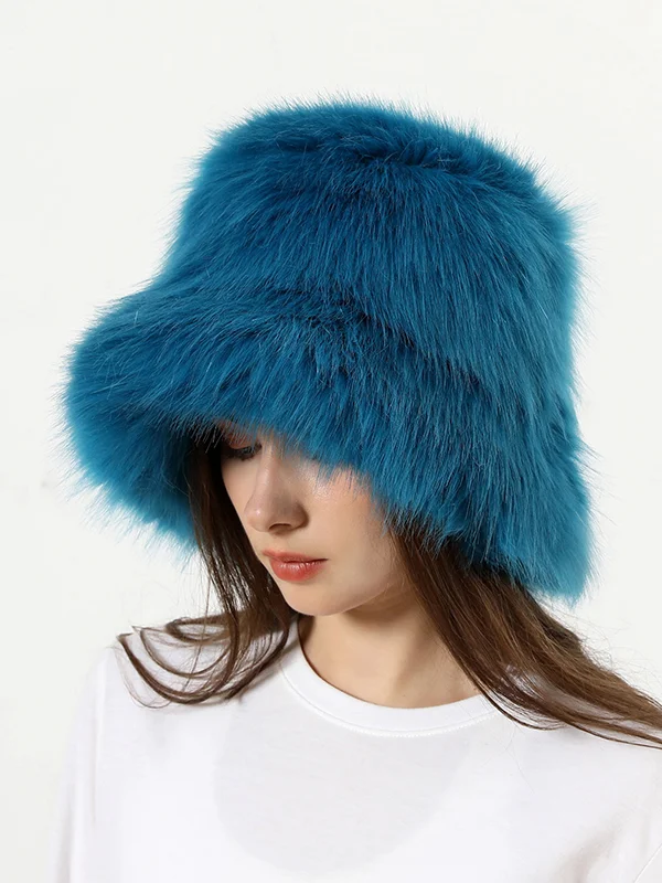 Keep Warm Solid Color Bucket Hat