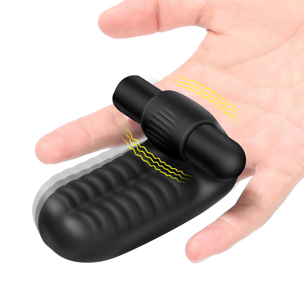 Finger Sleeve Vibrator G Spot Orgasm Massage Clit Stimulate Masturbator 