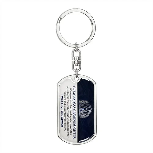 (ALMOST SOLD OUT) Keepsake for Granddaughter Keychain - LIMITED QUANTITIES AVAILABLE