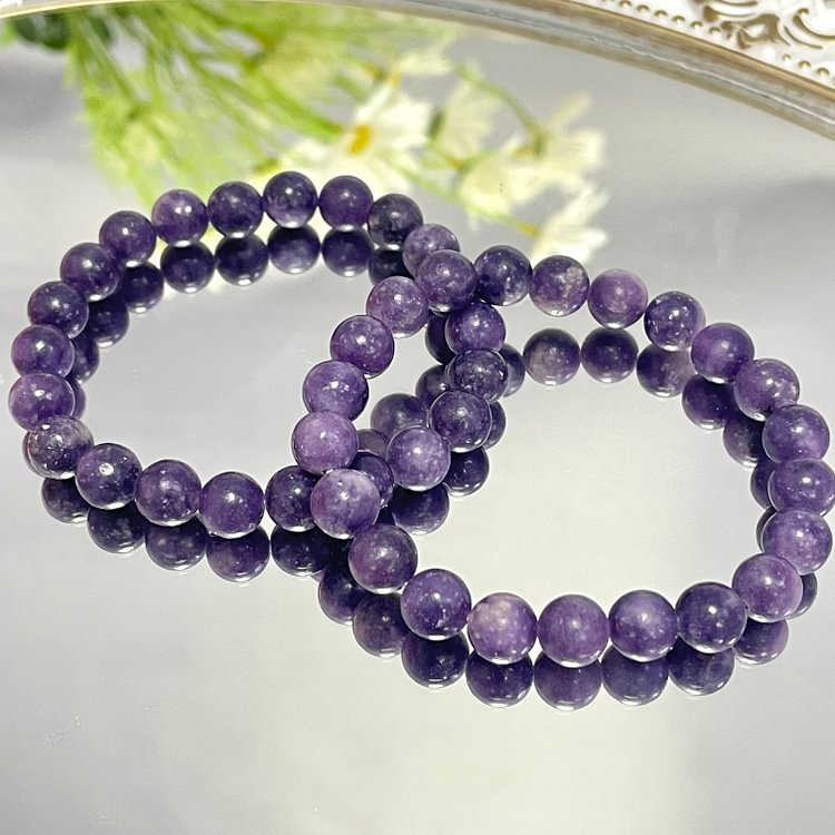 Lepidolite Bracelet 6mm/8mm/12mm