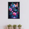 (40*60cm)Roses Butterfly - Round AB Drill Diamond Painting