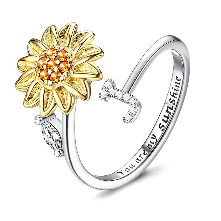 sunflower fidget ring daughter