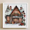 uk.everydayedeals (Limited Stock)Cross Stitch - 11ct Stamped - Chalet de No&euml;l r&eacute;tro (50*50cm)
