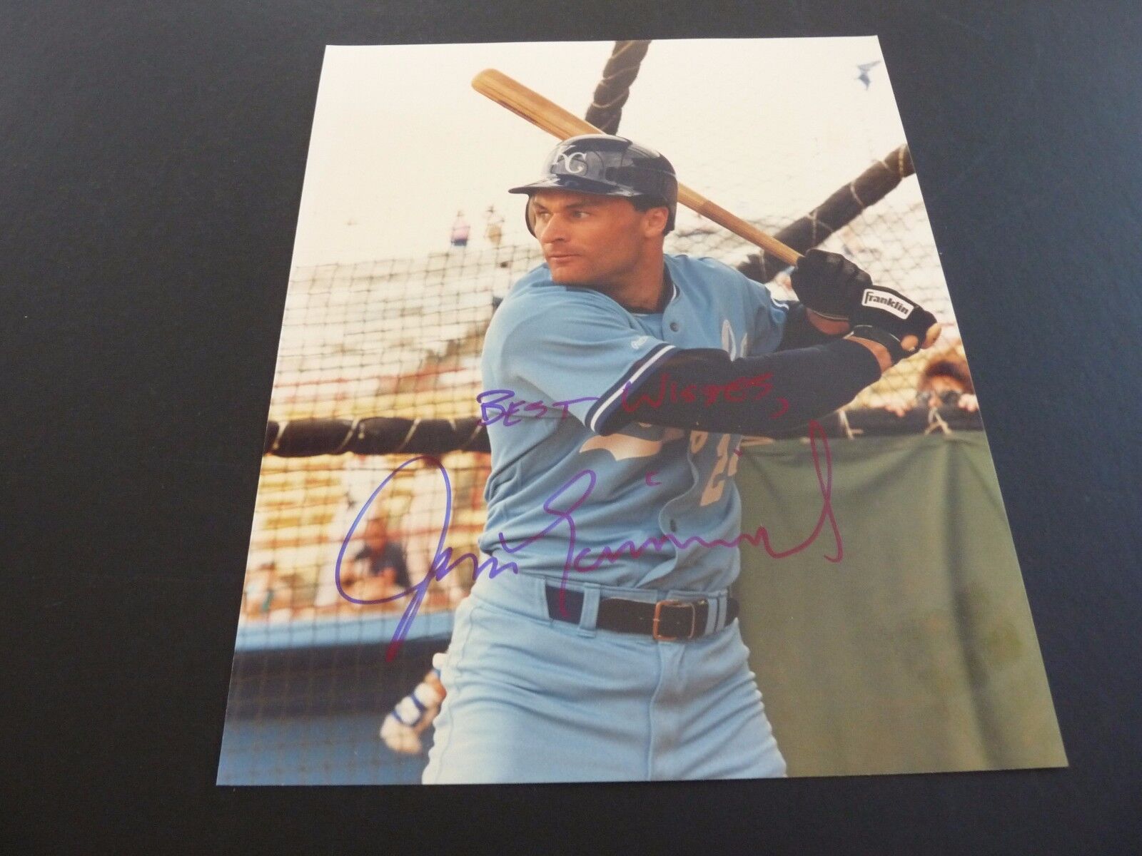 Jim Eisenreich Baseball Signed Autographed 8x10 Photo Poster painting PSA Beckett Guaranteed