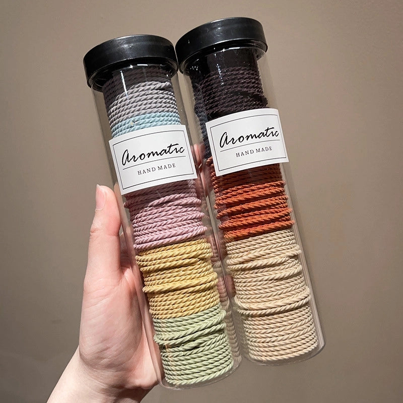 Canned Rubber Band Women’s Tie Head High Elastic Durable Hair Rope Tie Head New Rubber Band High Ponytail Hair Rope Hair Ring