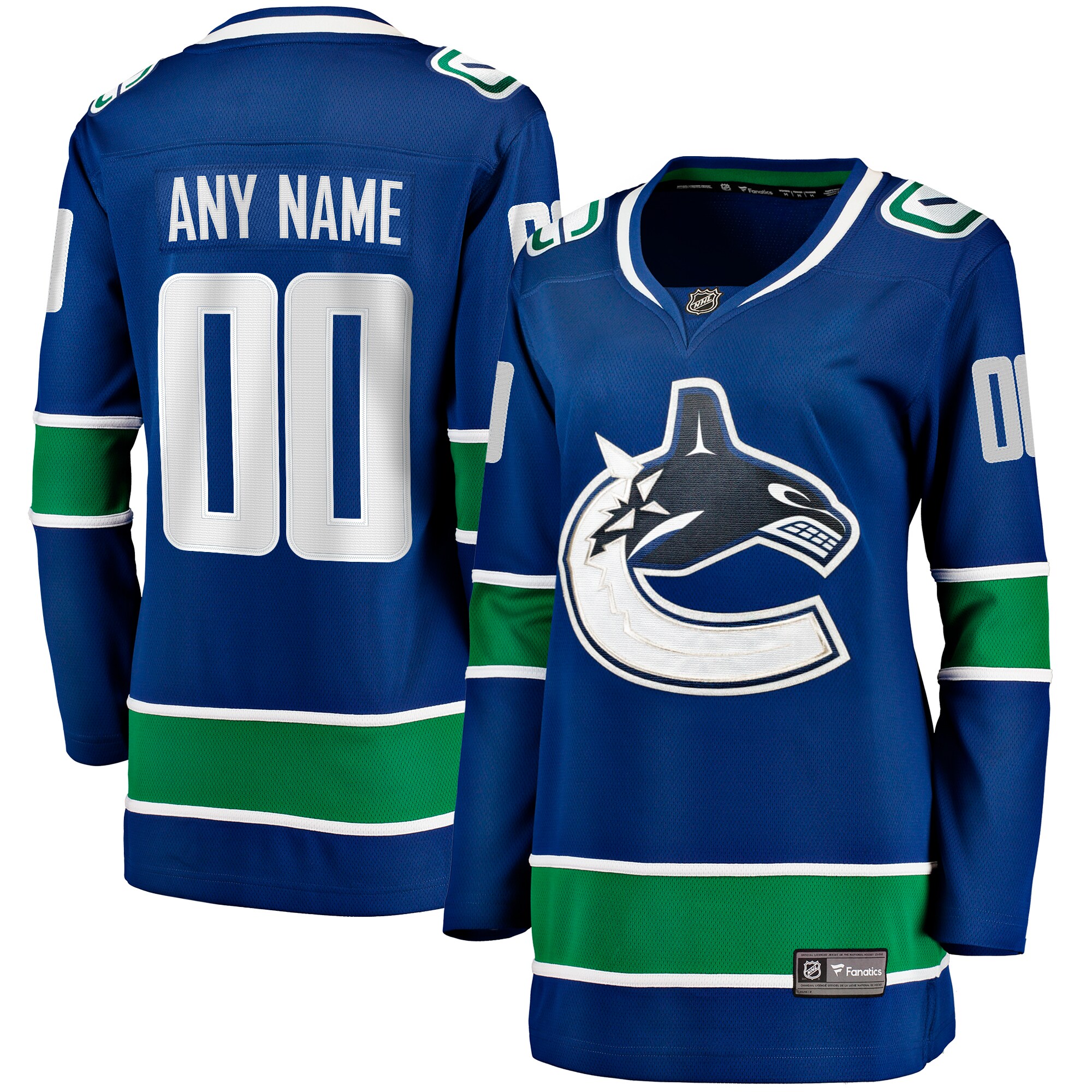 Vancouver Canucks Fanatics Women’s Breakaway Custom Jersey – Blue mysite
