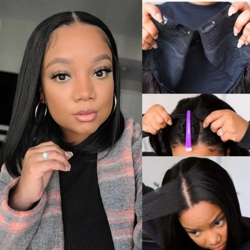 Jewtribute Hair®|short bob wig brazilian straight wig women