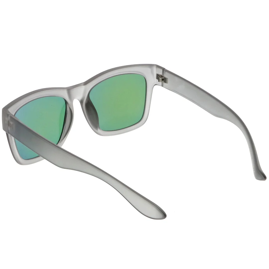 Lifestyle Super Thick Horn Rimmed glasses Thick Arms Mirror Square Lens 54mm