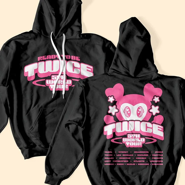 TWICE 5Th World Tour Ready To Be Lovelys Tour City Hoodie
