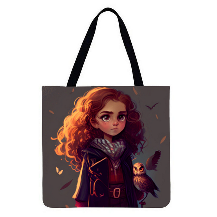 Hermione- Linen Tote Bag