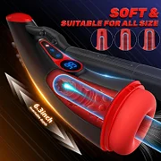 Marshall - 3D Textured Sleeve Heating 9 Sucking & 9 Vibrating Modes Male Stroker LCD Display Pocket Pussy for Men Marshall - 3D Textured Sleeve Heating 9 Sucking & 9 Vibrating Modes Male Stroker LCD Display Pocket Pussy for Men