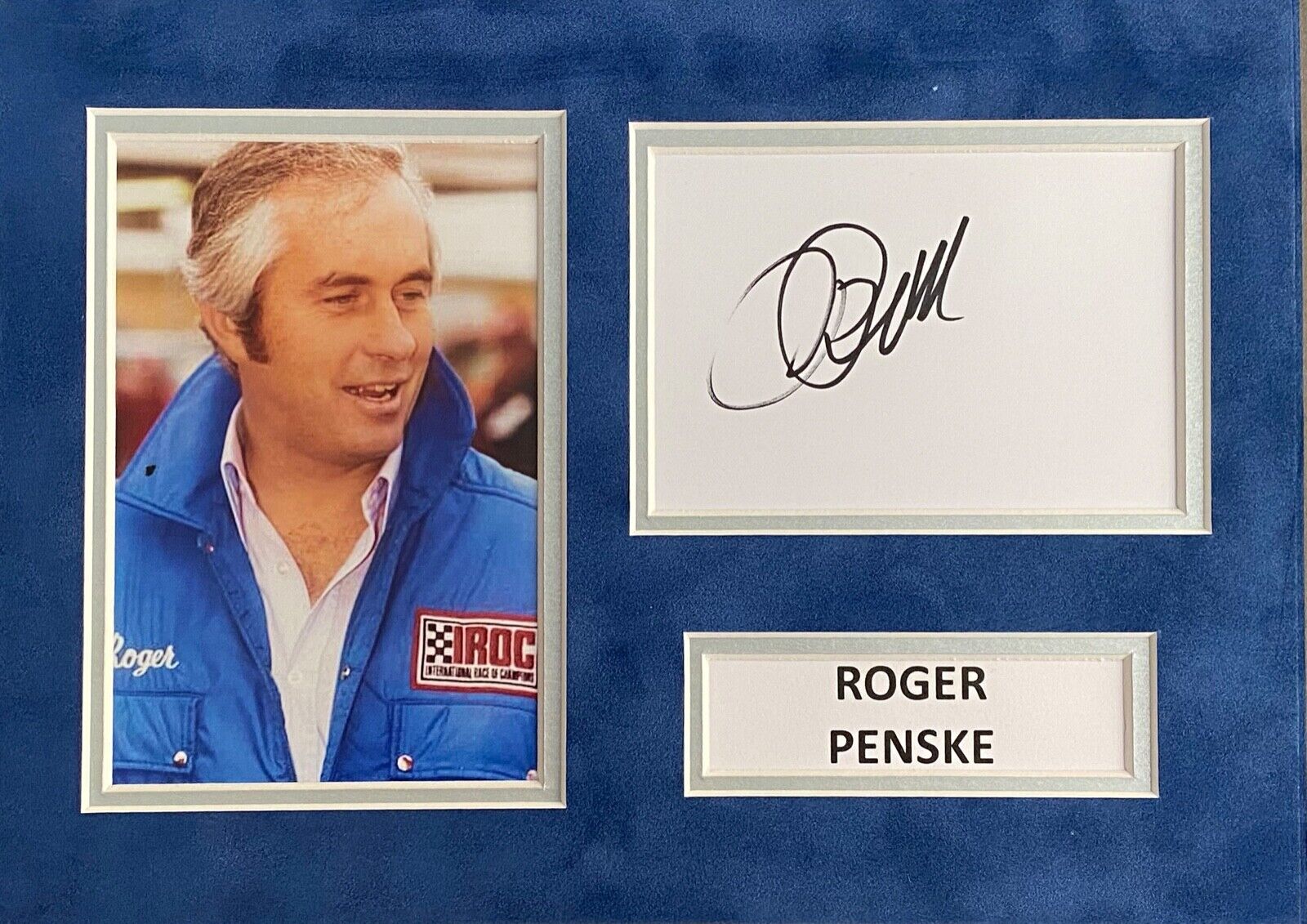 ROGER PENSKE SIGNED A4 Photo Poster painting MOUNT DISPLAY LE MANS AUTOGRAPH F1 RACING 2