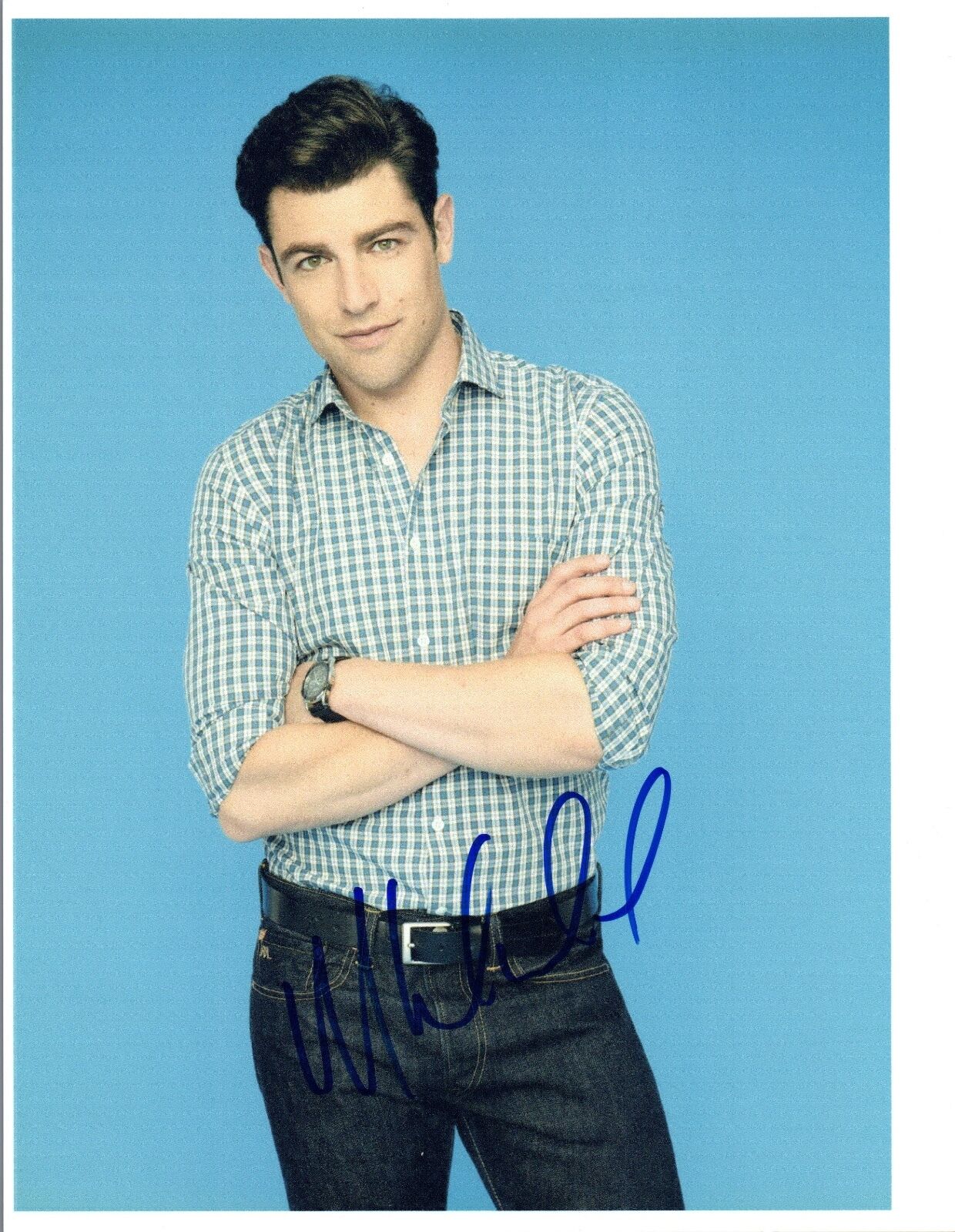 Max Greenfield Signed Autographed 8x10 Photo Poster painting New Girl Star COA VD