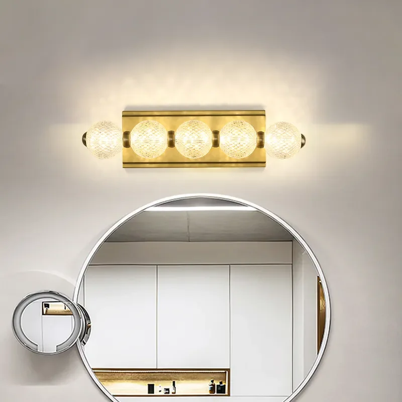 Clear Acrylic Gold Vanity Sconce JOSNEART Josenart