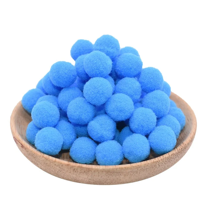 Plush Pompom 15mm 20mm 25mm Soft Pompones Fluffy Plush Balls Pom Poms Furball DIY Handmade Craft Material weeding home Decor