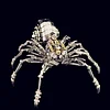 3D Metal Jigsaw Spider Model with Light, Steampunk DIY Assembly Mechanical Spider King Metal Jigsaw Puzzle for Adults to Build, Desktop Gift for Teens and Adults