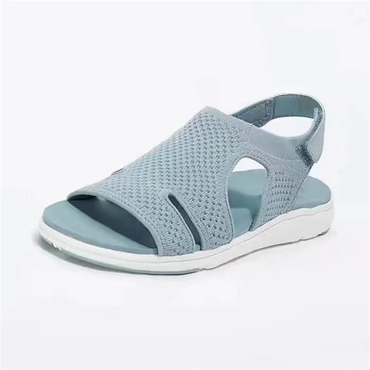 New Summer Women Sandals Sexy Shoes Crystal Casual Woman Flats Buckle Strap Ladies Fashion Beach Shoe Big Size QueenFunky