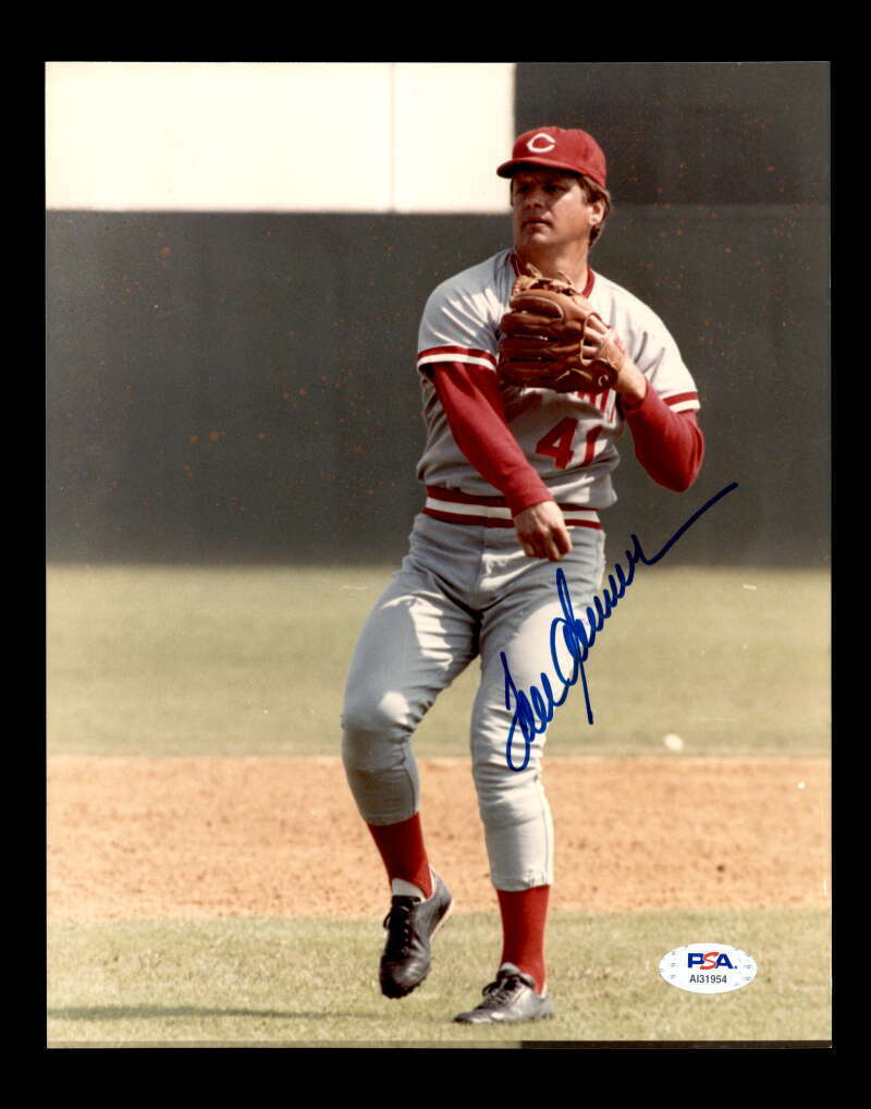 Tom Seaver PSA DNA Coa Hand Signed 8x10 Reds Photo Poster painting Autograph