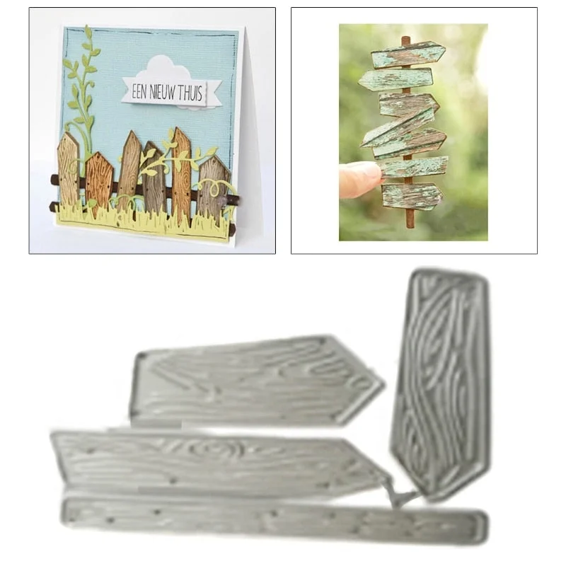 Fence Metal Cutting Dies Stencil Scrapbooking DIY Album Stamp Paper Card Embossing Decor Craft New Dies for 2021