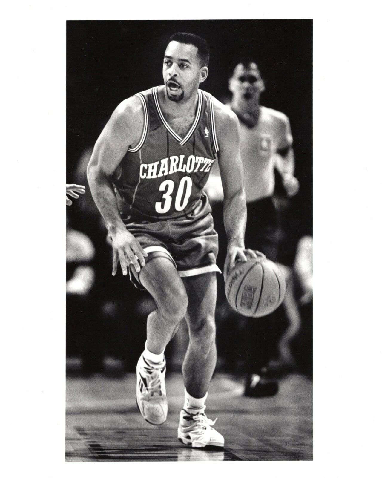 DELL CURRY Charlotte Hornets Stephen Curry's Father NBA 8x10 Promo Photo Poster painting 1994