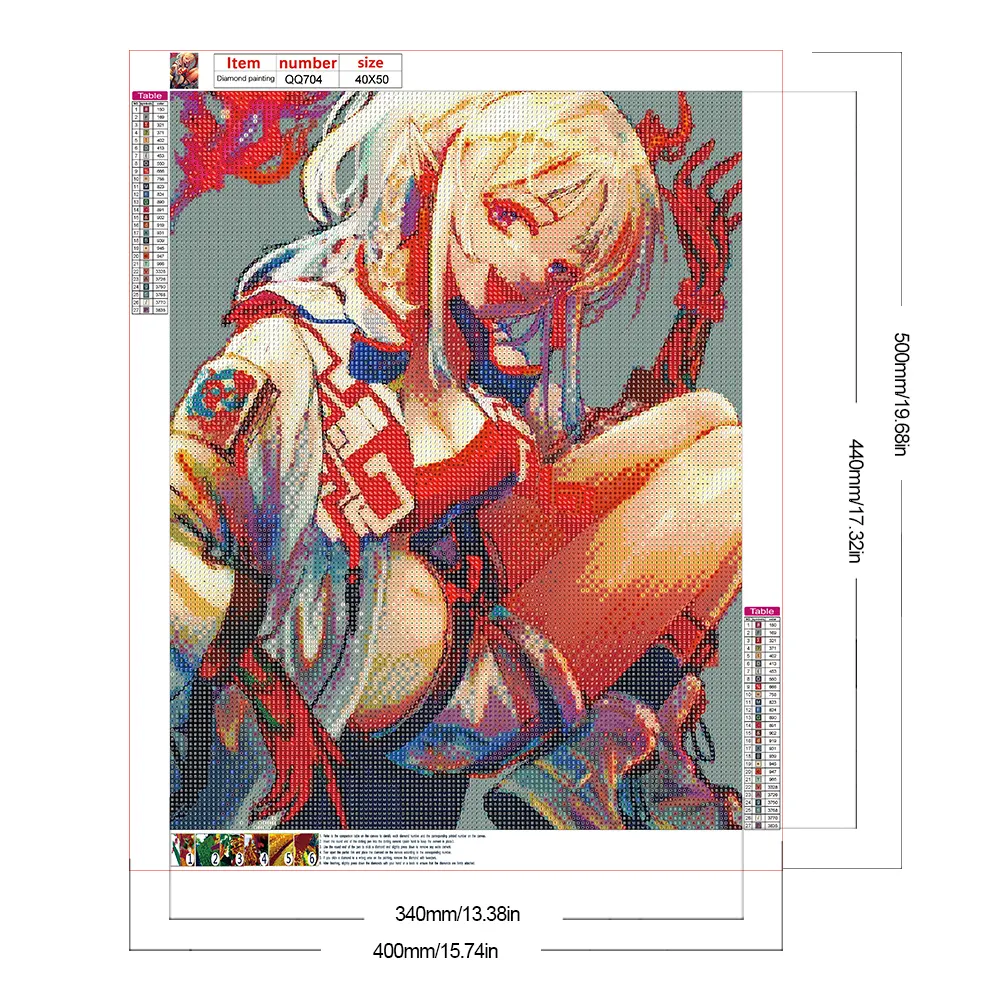Full Round Diamond Painting 40*50cm - Anime Goddess