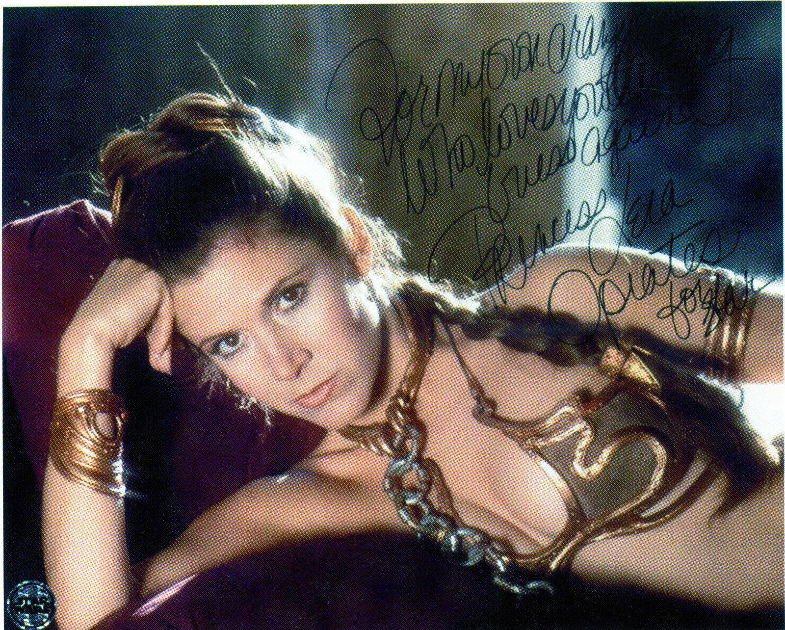 CARRIE FISHER Autographed Photo Poster paintinggraph - Sexy Film Actress & Model - Preprint