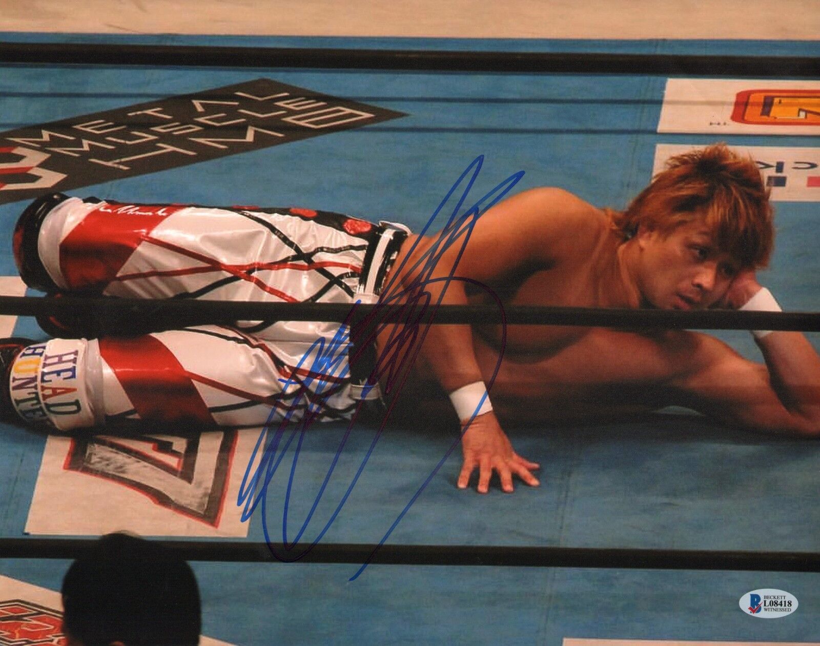 Yoshi-Hashi Signed 11x14 Photo Poster painting BAS Beckett COA New Japan Pro Wrestling Picture 6