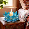 Diamond Art Painting Candle Holder Kit - Mandala Lotus