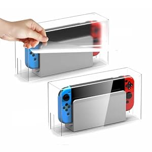 Clear Dust Display Box Cover for Switch/OLED Dock