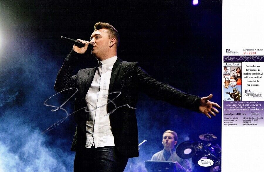 Sam Smith Signed - Autographed Pop Singer - Concert 11x14 Photo Poster painting - JSA COA