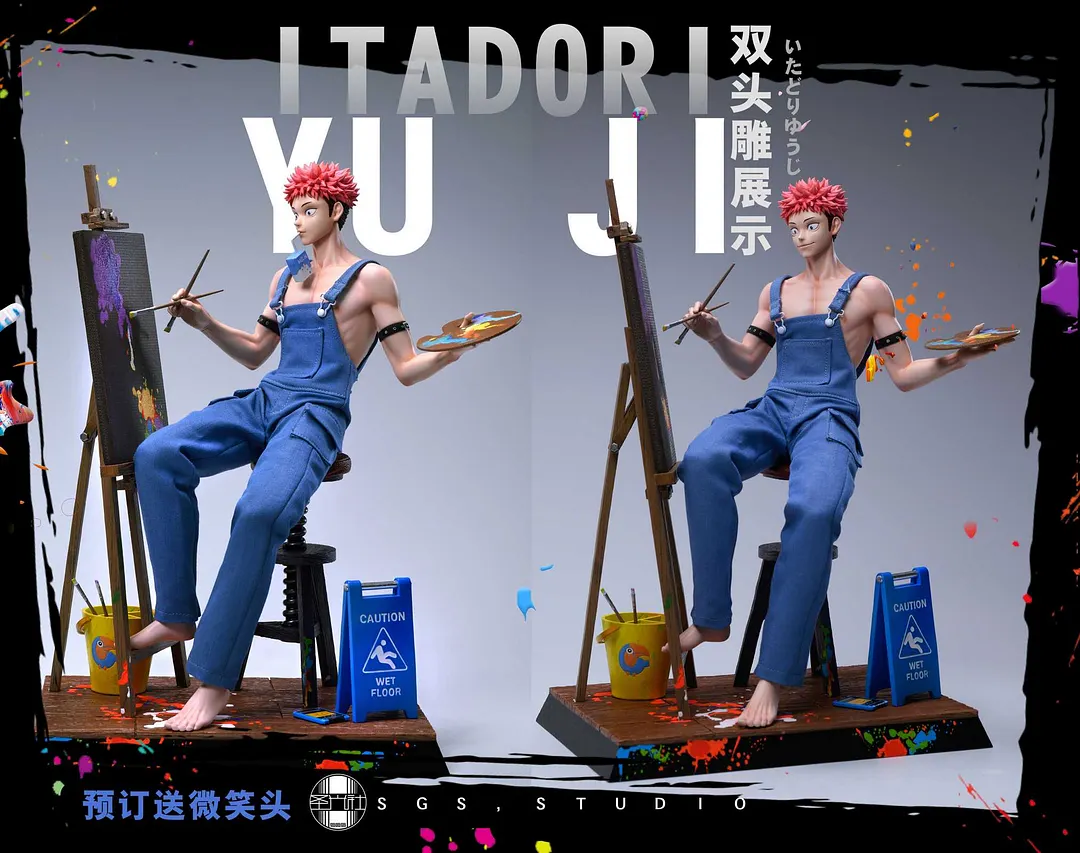 Painter Yuji Itadori - Jujutsu Kaisen Resin Statue - SGS Studio