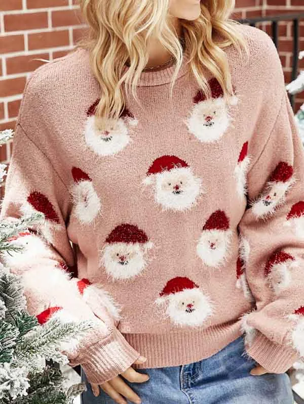 Santa Claus Cute Ugly Christmas Sweaters-elleschic
