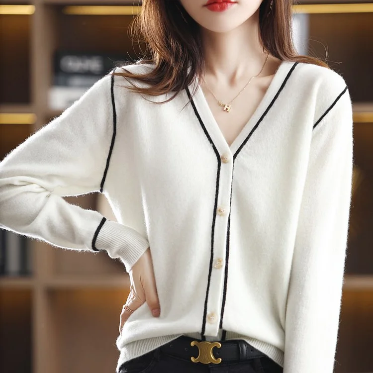 Plain Long Sleeve Cotton-Blend Shirts & Tops QueenFunky