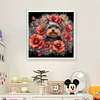 Poppy Puppy-11CT Stamped Cross Stitch 45*45cm/17.72*17.72in