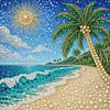 DIY Pearl Painting - Handmade Self - Adhesive Pearls - Beach scenery