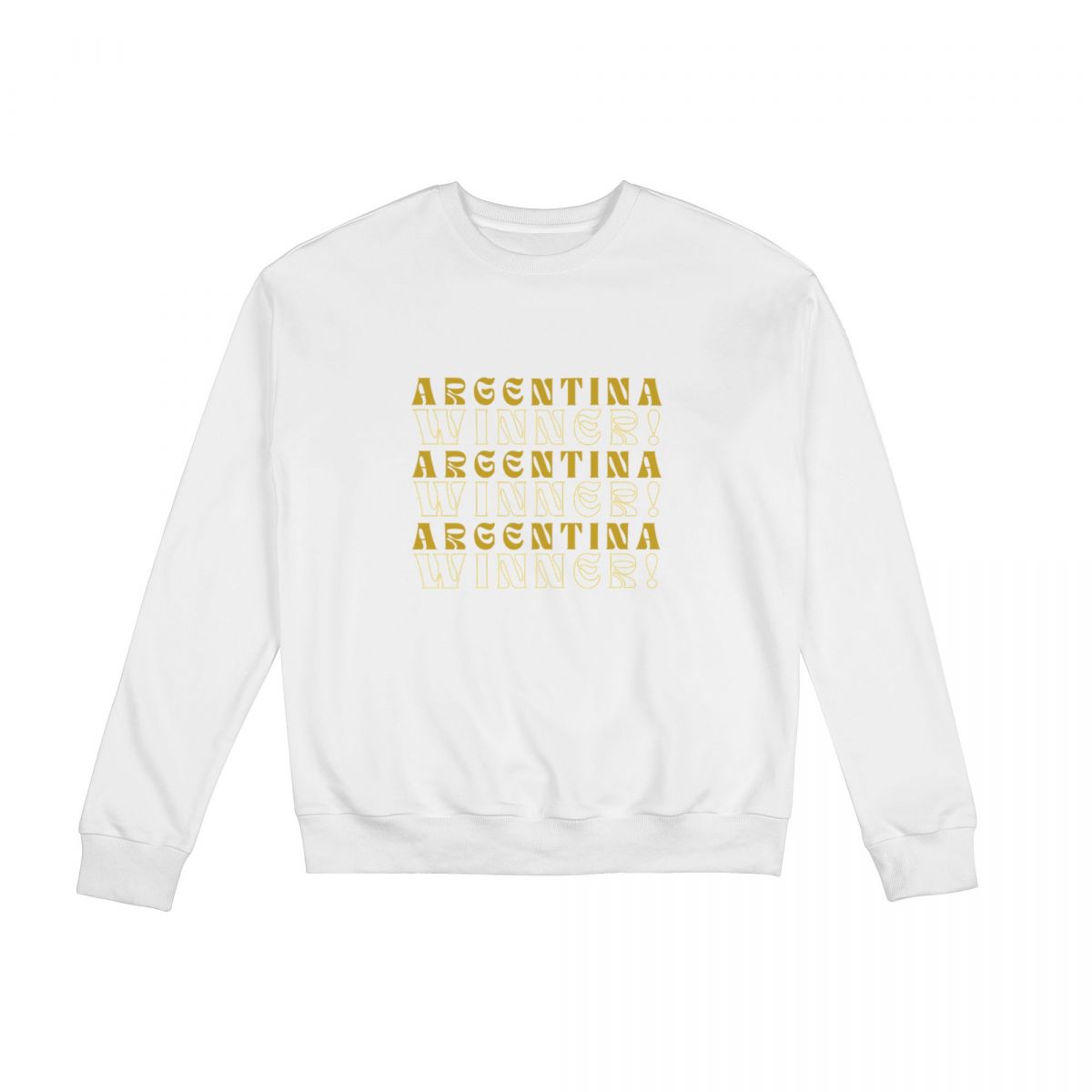 Argentina Winner Sweatshirt Round Neck Tops