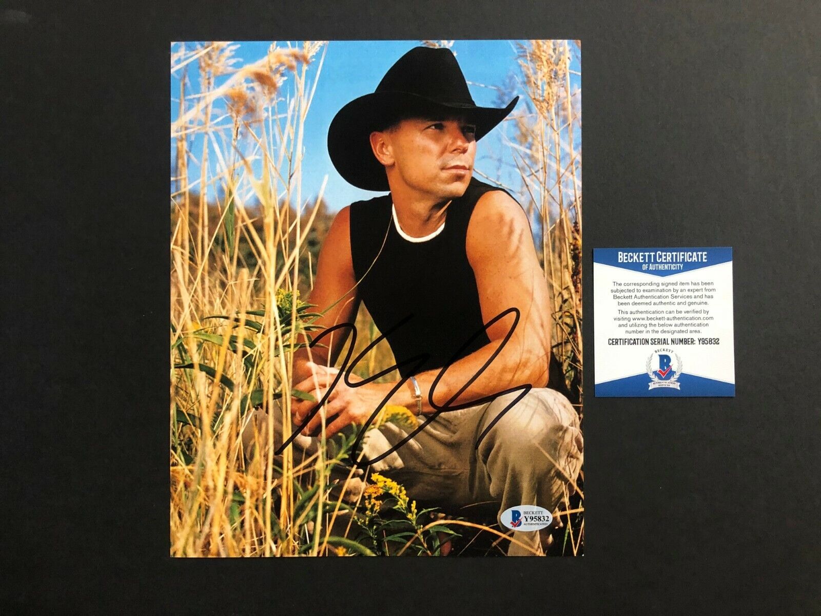 Kenny Chesney Rare! signed autographed country legend 8x10 Photo Poster painting Beckett BAS coa