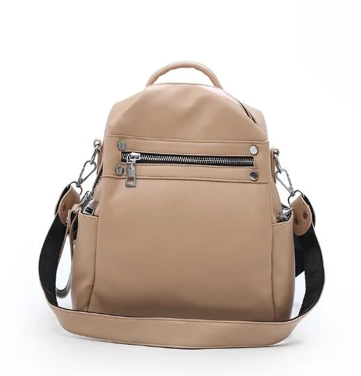 Small Faux-Leather Travel Backpack、、sdecorshop