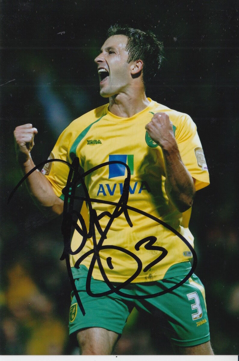 NORWICH CITY HAND SIGNED ADAM DRURY 6X4 Photo Poster painting 1.